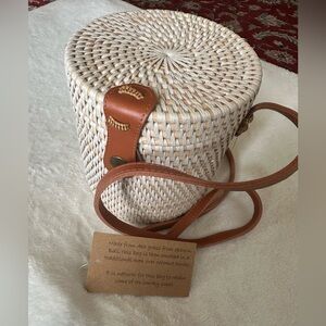 Amerii Collection 18 rattan crossbody bag
